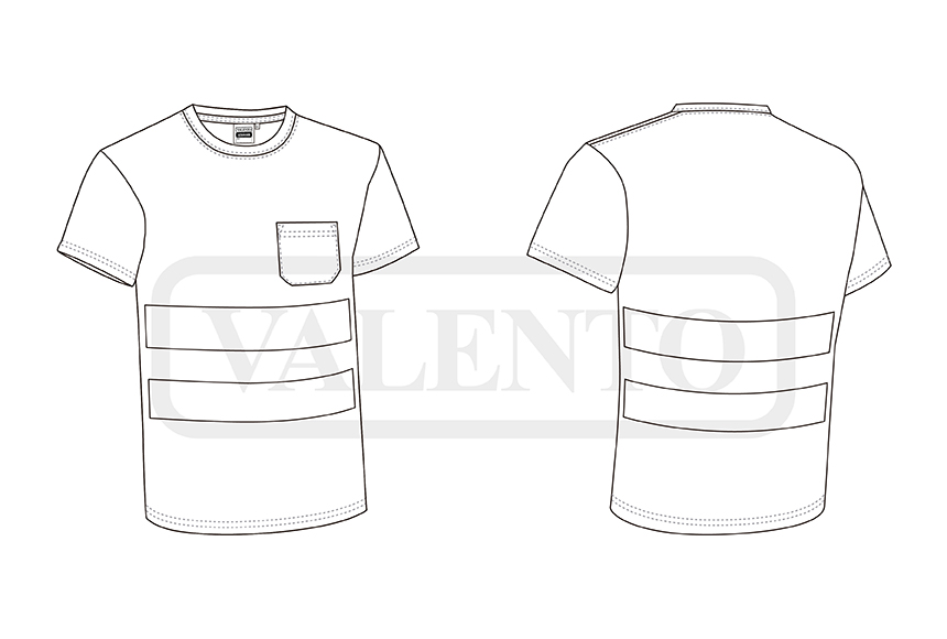 esquema T-Shirt H.V. M/C STRAHAN