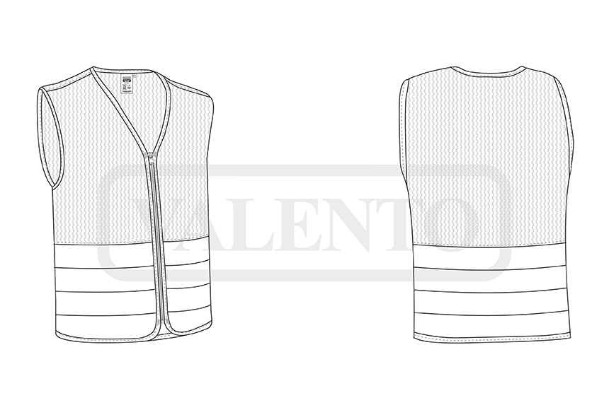 esquema Hi-Vis Safety Vest PORTLAKE