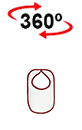 vista 360<sup>0</sup> Bavoir CHILDHOOD