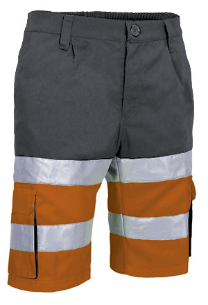 fluo orange-charcoal grey