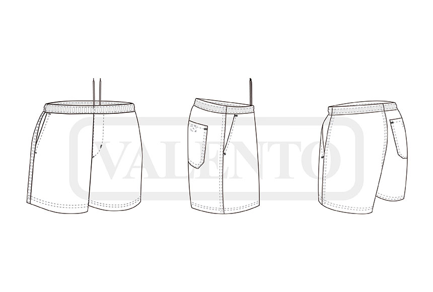 esquema Short de sport CAMPUS