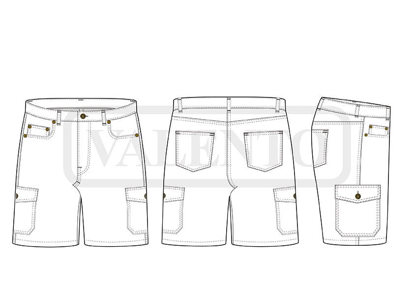 esquema Bermuda vaquera SAMUEL