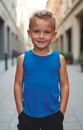 Camiseta infantil sin mangas