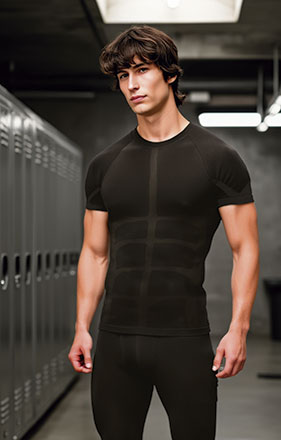 T-shirt thermique élastique M/C