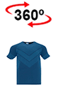 vista 360<sup>0</sup> Camiseta técnica DACITA