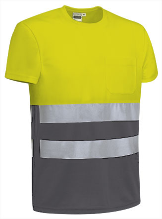 fluo yellow-charcoal grey