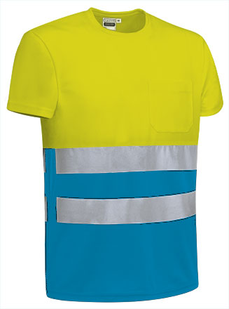 fluo yellow-tropical blue