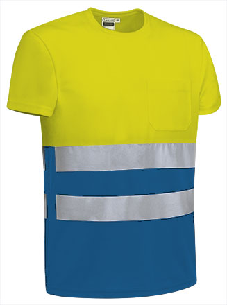 fluo yellow-royal blue