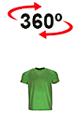 vista 360<sup>0</sup> Camiseta técnica REVOLUTION