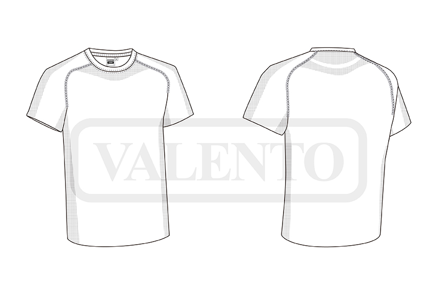 esquema Camiseta técnica SHELBY