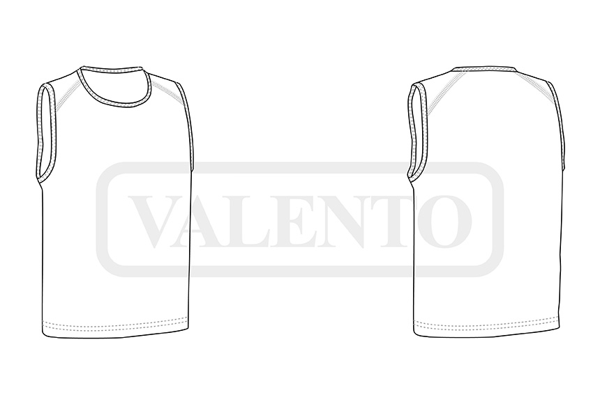 esquema Camiseta técnica sin mangas SPEEDY