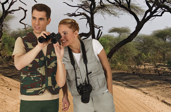 Chaleco ligero multibolsillos Safari