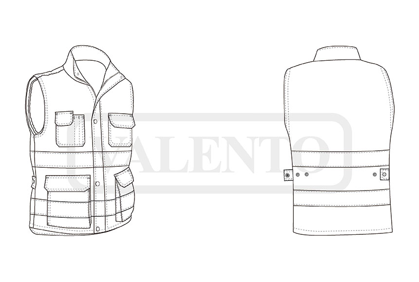 esquema Colete A.V. BERGEN