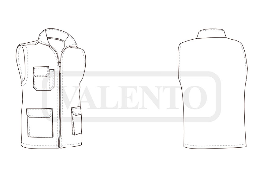 esquema Chaleco FABRIC