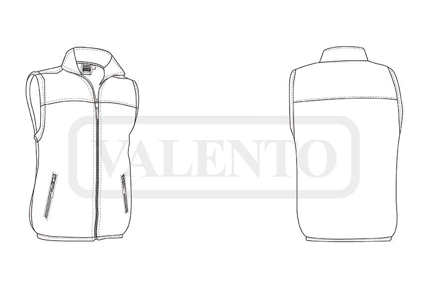 esquema Vestă fleece HACKNEY