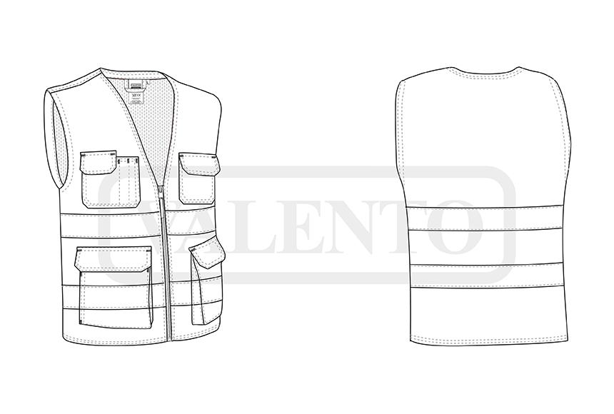 esquema Colete A.V. LISBURN