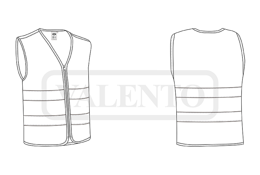 esquema Gilet Visibilitá Migliorata MORGAN