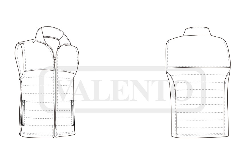 esquema Pikowana kamizelka MULHOLLAND