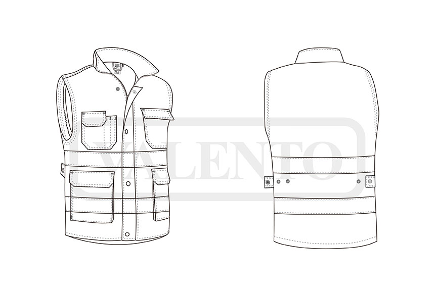 esquema Gilet TASMANIA