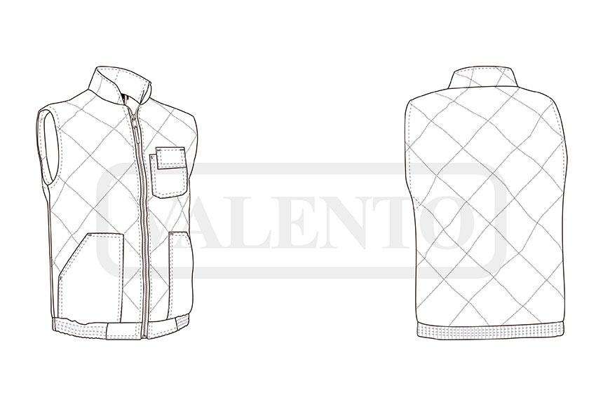 esquema Gilet WORKER