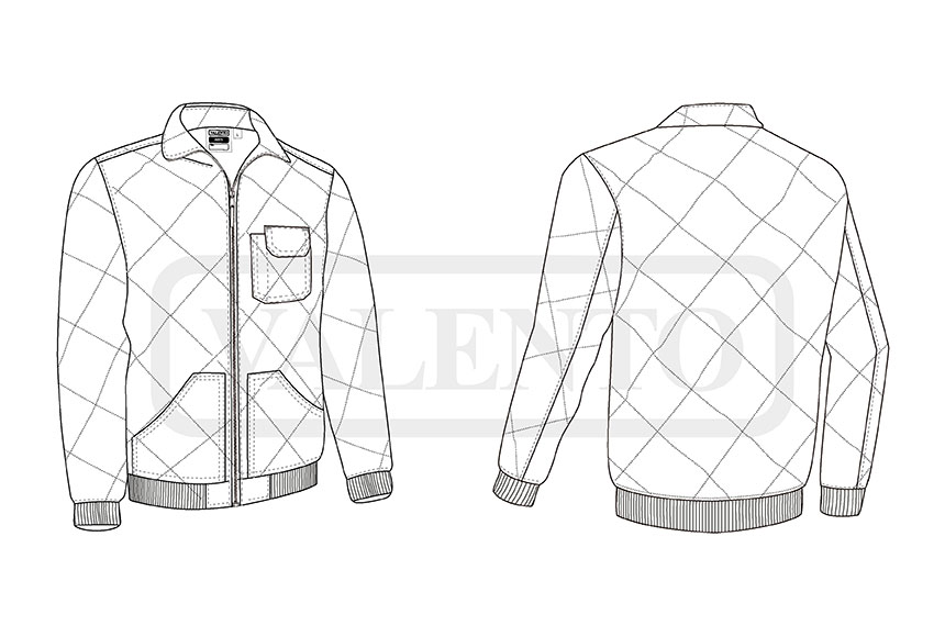 esquema Quilted Jacket ARES