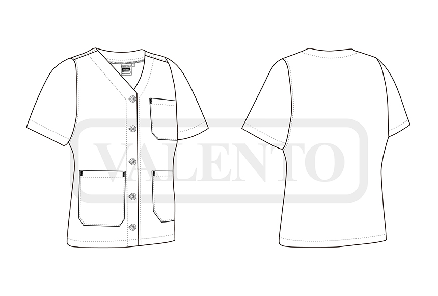 esquema Bluză medicală RACHEL