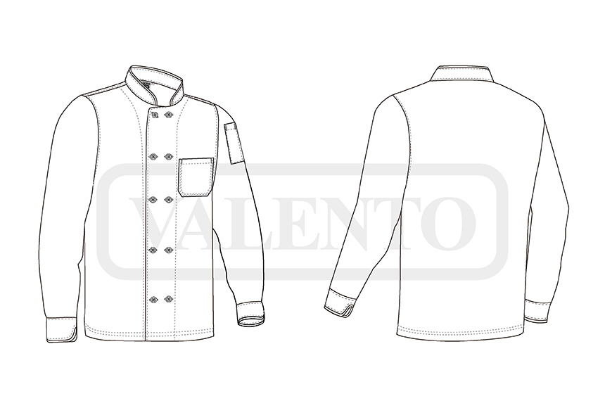 esquema Chaqueta Chef M/L ROAST