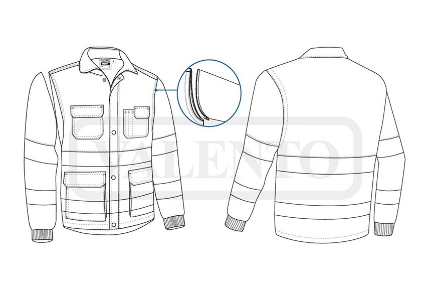 esquema Chaqueta desmontable A.V. SEQUOIA