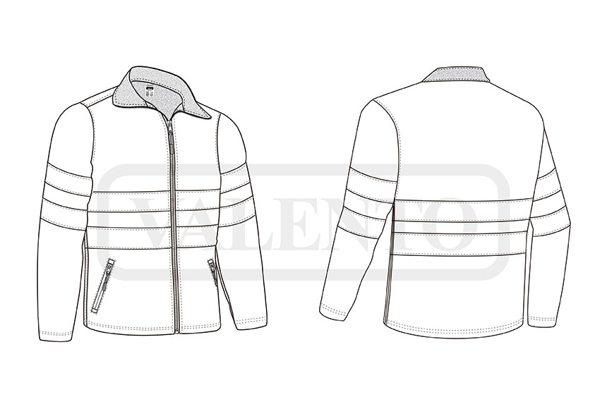 esquema Chaqueta softshell WUTAN