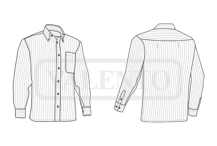 esquema Camisa a rayas M/L AGENCY