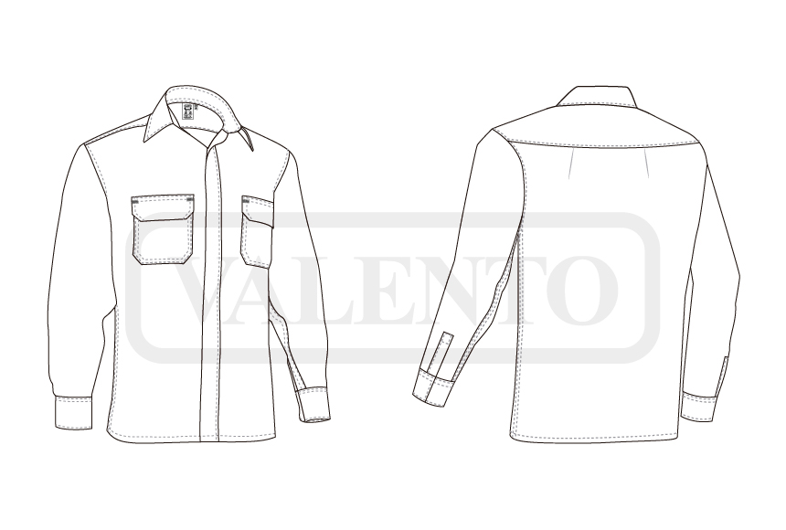 esquema Chemise ignifuge BLAZE