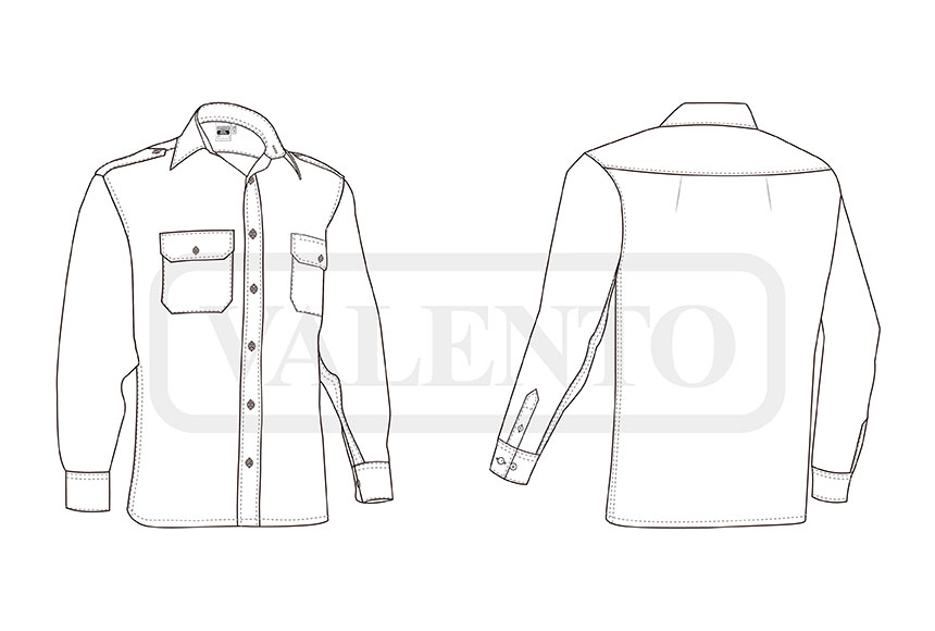 esquema Camisa M/Comprida VIGILANT