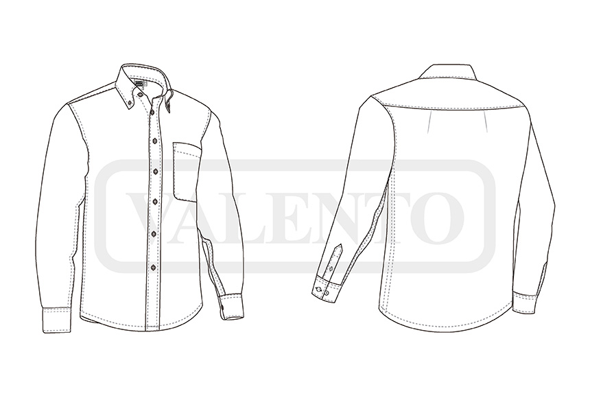 esquema Chemise M/L GRADUATION