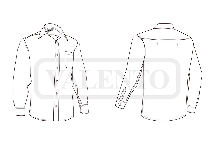 esquema Chemise M/L PRESIDENT