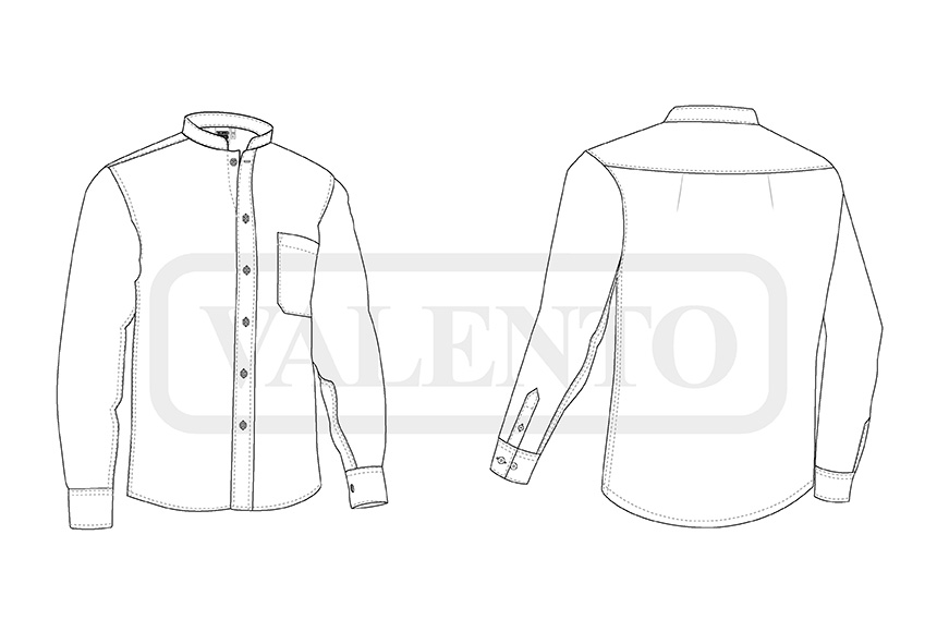 esquema Camisa M/L SOPRAN