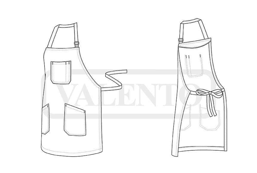 esquema Delantal PARMENTIER