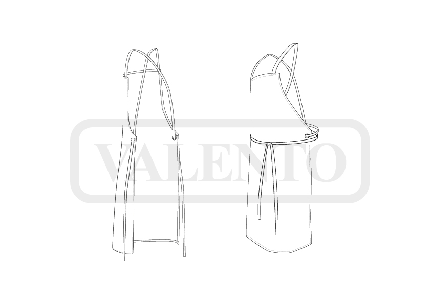 esquema Waterproof Bib Apron SHARK