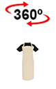 vista 360<sup>0</sup> Delantal ZUCCHINI