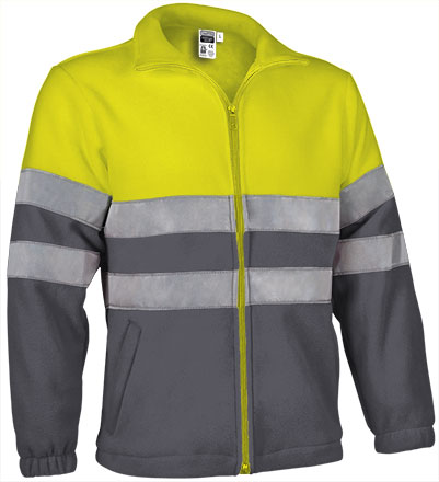 fluo yellow-charcoal grey