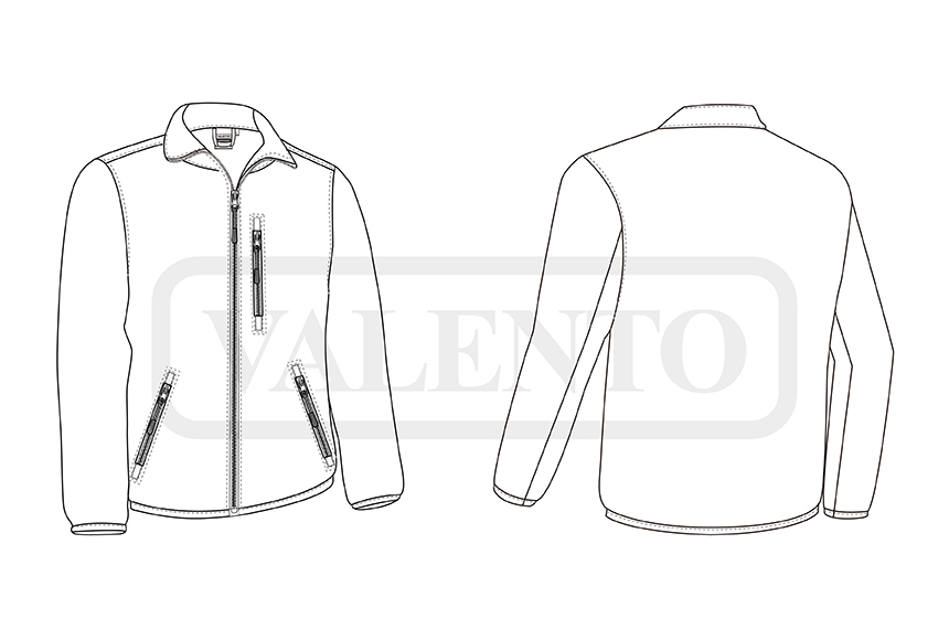 esquema Chaqueta polar WATERFORD