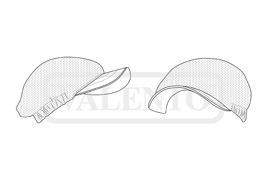 esquema Casquette secteur alimentaire SMOOTHY