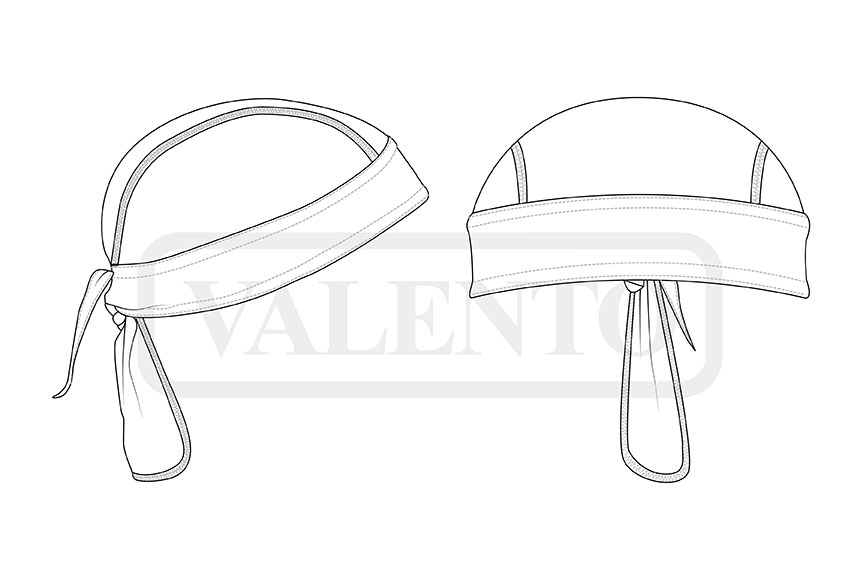 esquema Bandana pirata sportiva SPARROW