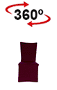 vista 360<sup>0</sup> Capa de cadeira THRONE