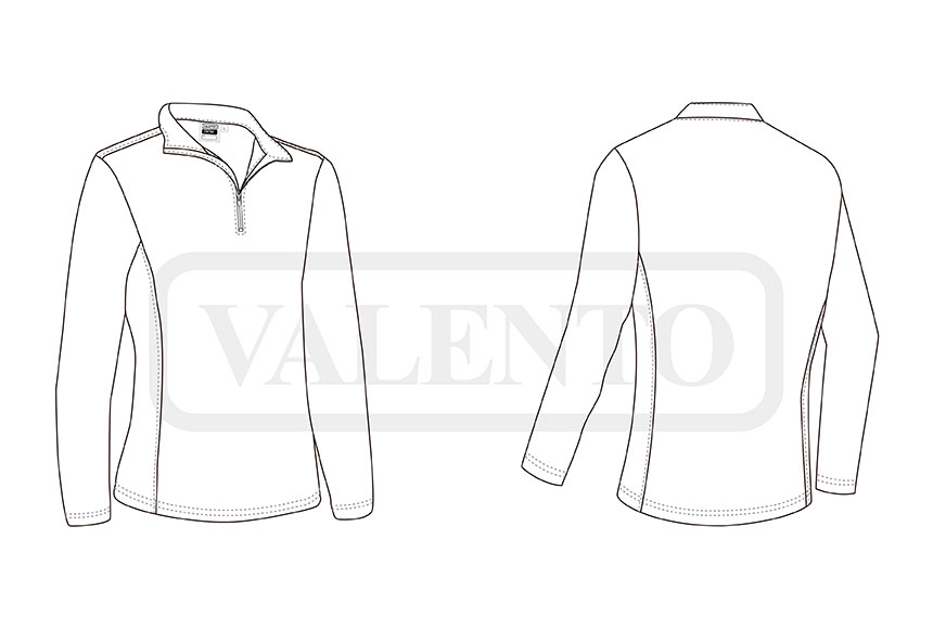 esquema Pulover fleece DAFNE