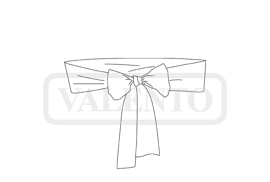 esquema Kokarda na krzesło WEDDING