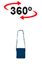 vista 360<sup>0</sup> Bolso bandolera RACTUR