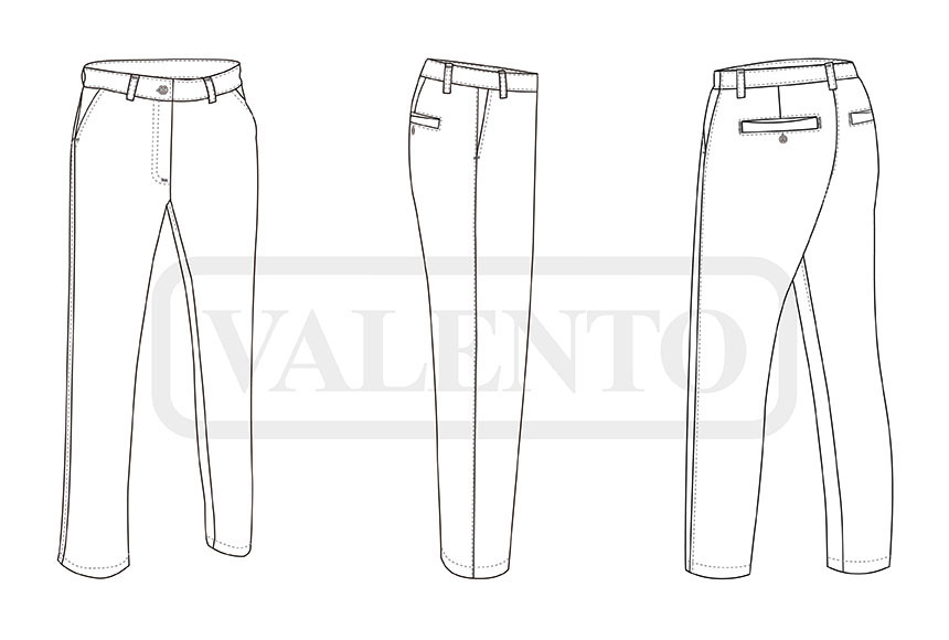 esquema Women chino trousers ALESSIA