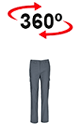 vista 360<sup>0</sup> Pantalón multibolsillos BERGAMO