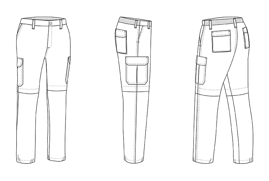 esquema Spodnie odpinane BIRDMAN