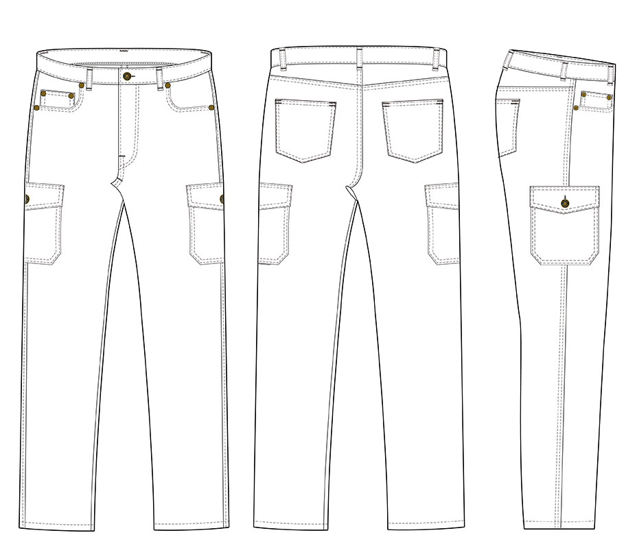 esquema Calças de ganga CLEVELAND